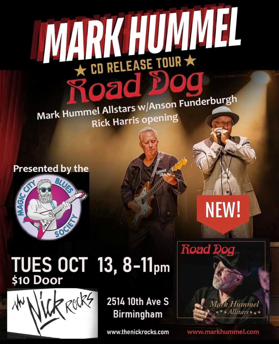 Magic City Blues Society Presents Mark Hummel CD Release Tour Road Dog, w/ Anson Funderburgh & Rick Harris at The Nick Doors 7pm