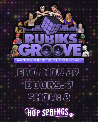 Cartel de Rubiks Groove 80s, 90s, & 00s Show!