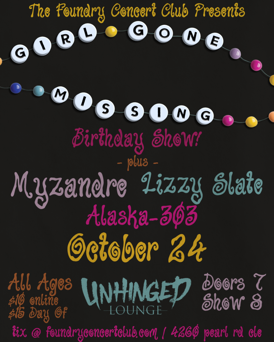 girlgonemissing, Myzandre, Lizzy Slate, Alaska-303 — official show artwork
