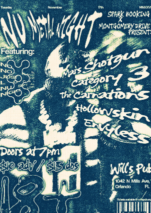 Nu Metal Night featuring Mars Shotgun, Category 3, The Carnations, Hollowskin, and Envyless