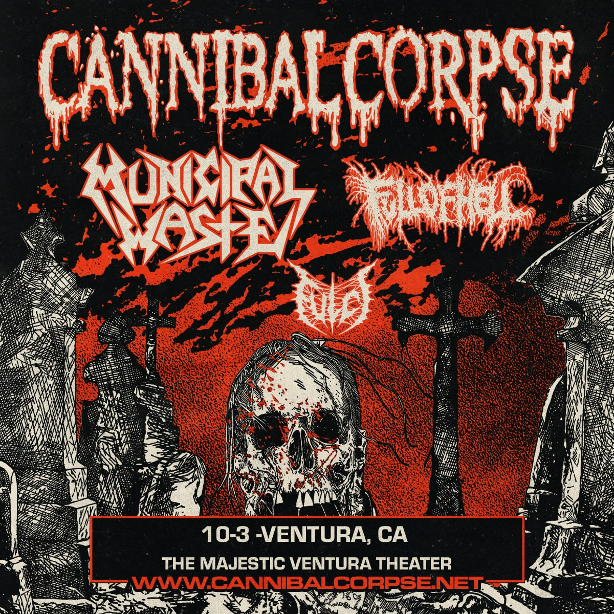 CANNIBAL CORPSE "NORTH AMERICA 2025" TOUR