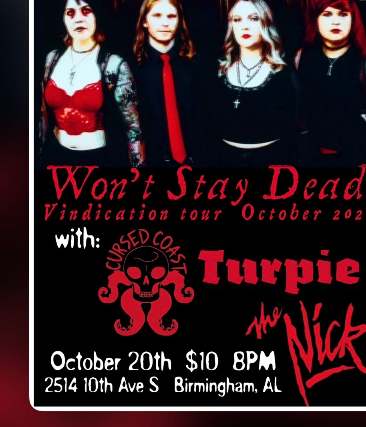 Won’t Stay Dead with Turpie & Cursed Coast