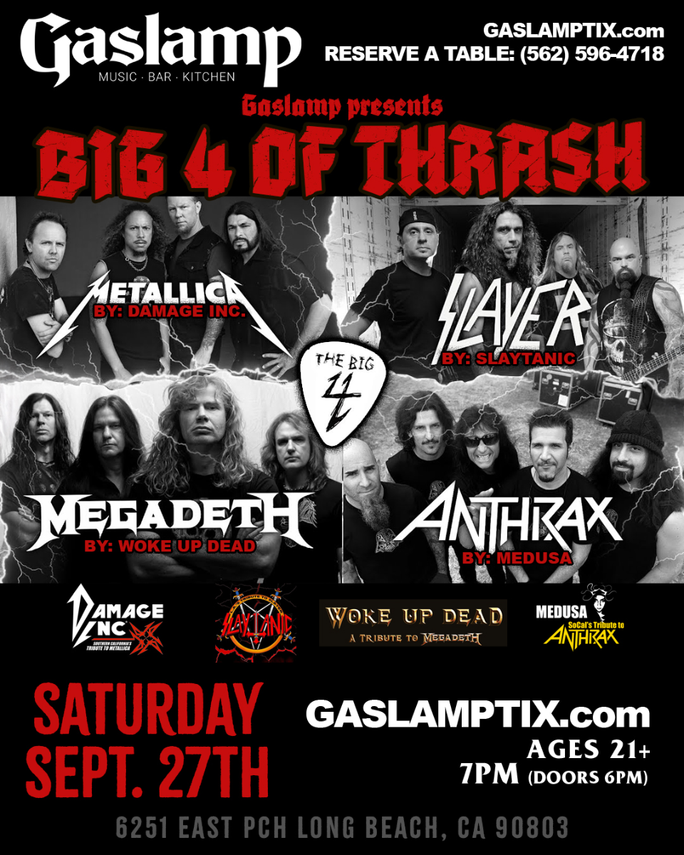 METALLICA + SLAYER + MEGADETH + ANTHRAX TRIBUTES ...BIG 4 of THRA...