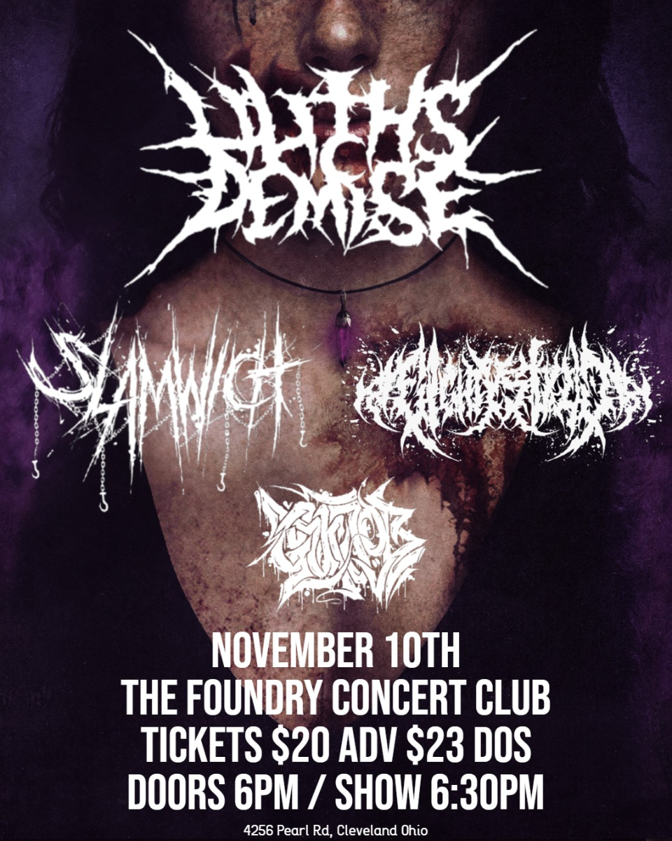 Lilith's Demise, Slamwich, xEighty-Sixedx, Gut Job — official show artwork