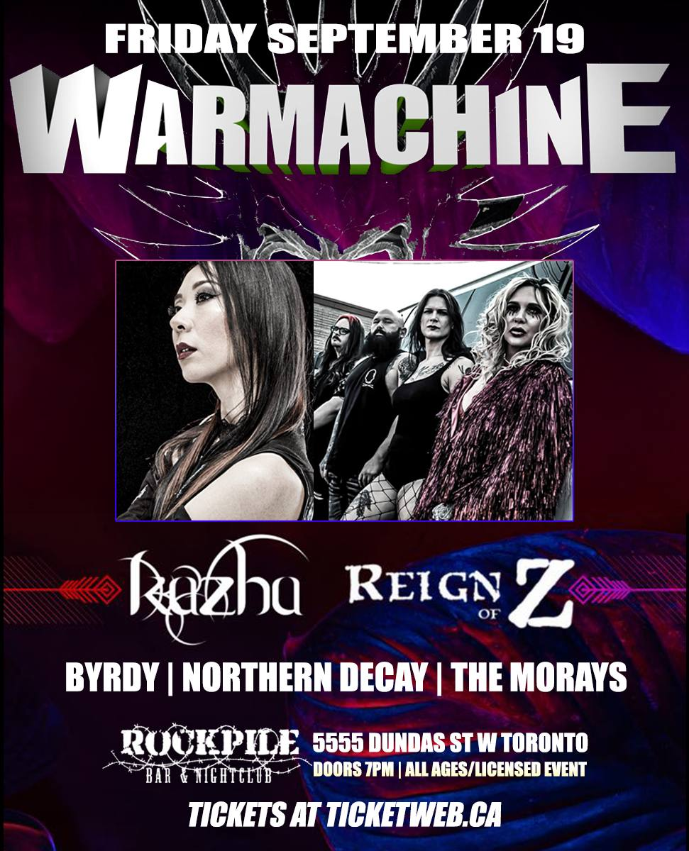 WARMACHINE, Kazha, Reign Of Z, The Morays, Northern Decay, By...