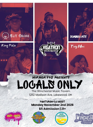 Cartel de LOCALS ONLY HIP HOP 440 SHOWCASE