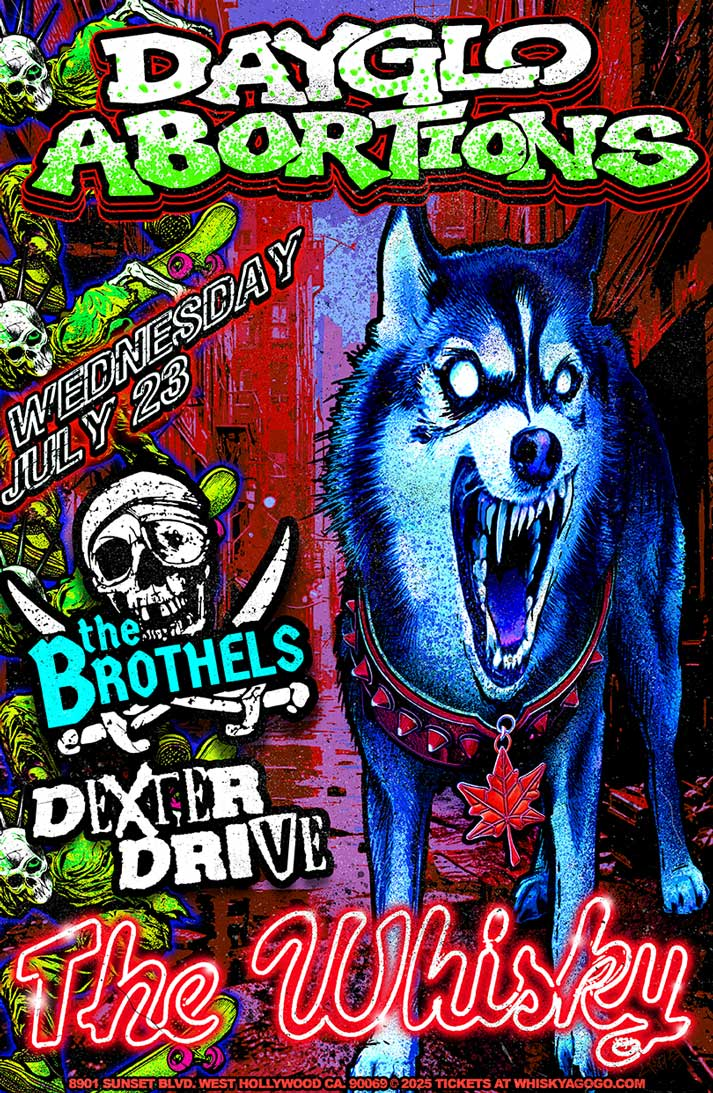 Dayglo Abortions, The Brothels, Dexter Drive