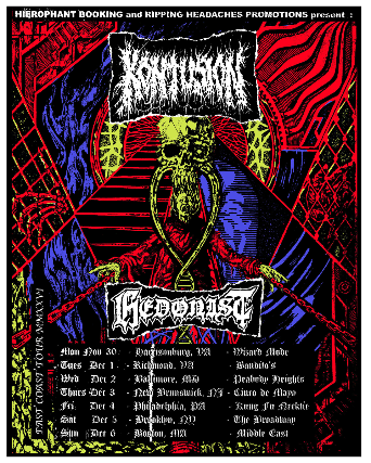 Kontusion, Hedonist, Hideous, Sodrotter, Poof