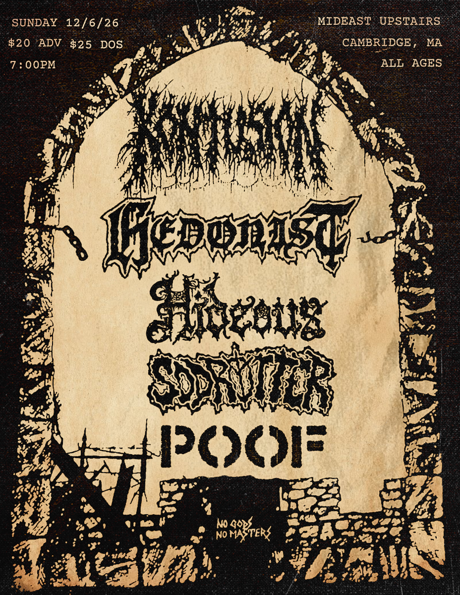 Kontusion, Hedonist, Hideous, Sodrotter, Poof | Event Image