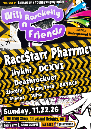 Cartel de Will Rosekelly n Friends