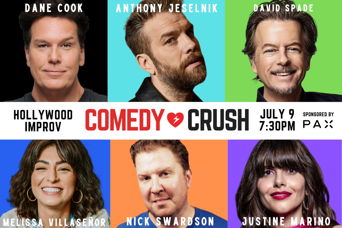 COMEDY CRUSH ft. Justine Marino, Anthony Jeselnik, David Spade, Nick Swardson, Melissa Villasenor, Dane Cook, and Sammy Weiser!
