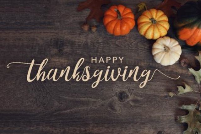 Closed for Thanksgiving!