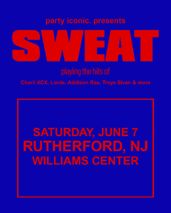 party iconic presents: SWEAT: playing the hits of Charli XCX, Lorde, Addison Rae, Troye Sivan and more