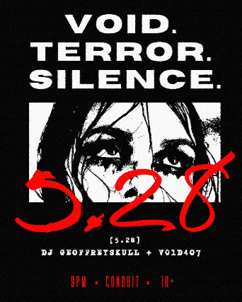 Void. Terror. Silence: A FREE Night of Goth and Industrial Music
