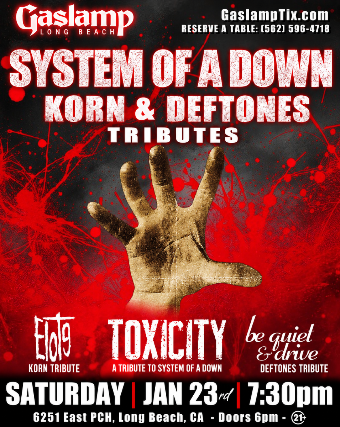 SYSTEM OF A DOWN Tribute TOXICITY