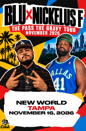 Blue and Nickelus F in Tampa