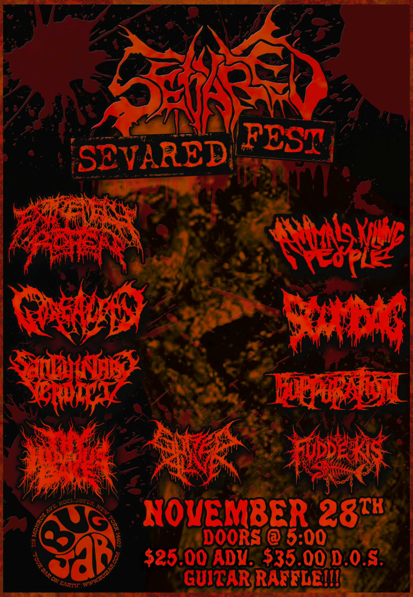 SEVARED FEST: Extremely Rotten / Animals Killing People / Goreality / Scumbag / Sanguinary Verdict / Suppuration / Thy Hideous Bake / Gutted Alive ...