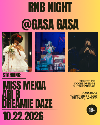 RNB NIGHT with MISS MEXIA, ARI B, DREAMIE DAZE