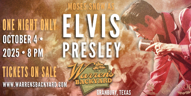 Using concert image Moses Snow as Elvis concert image