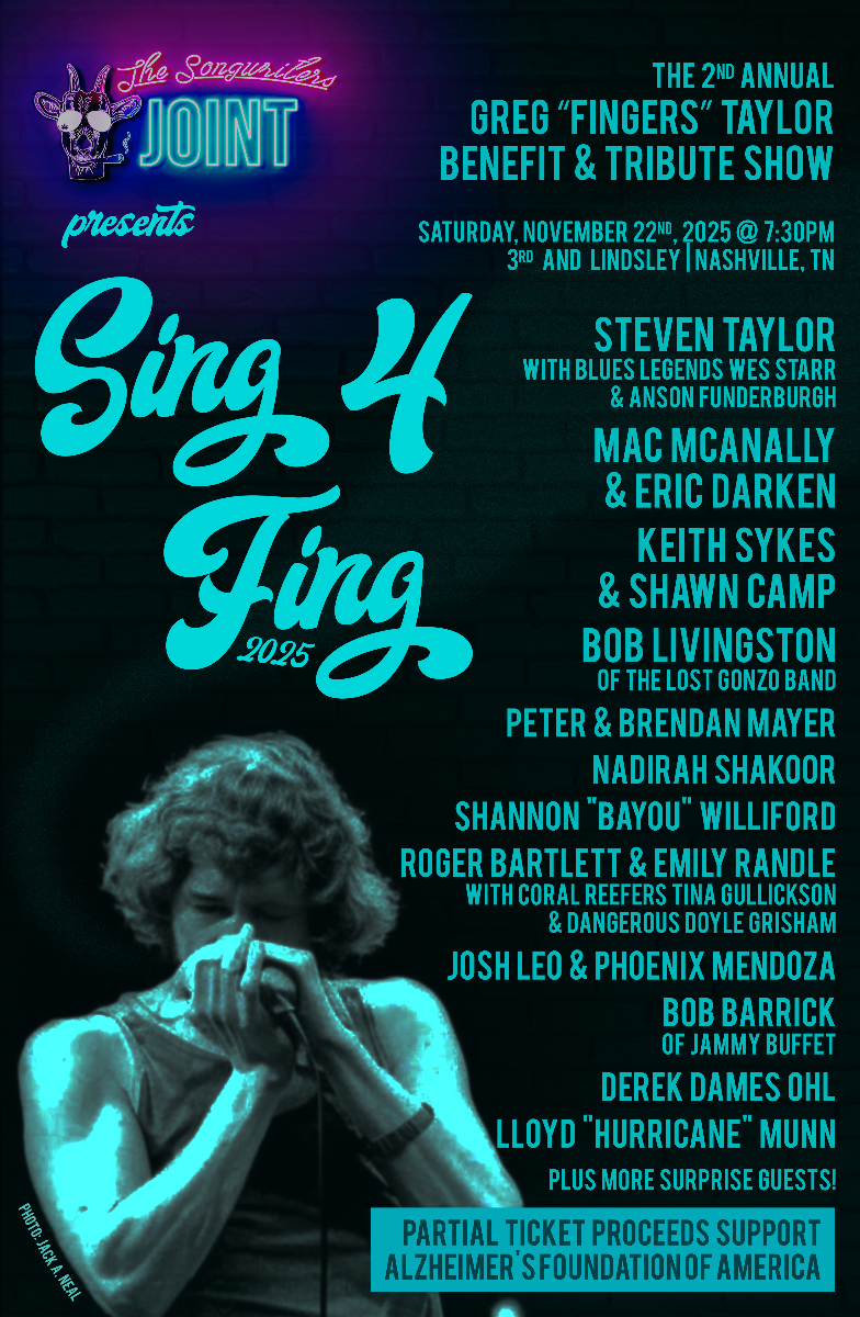 Sing 4 Fing - Annual Benefit & Tribute Show for Greg "Fingers" Taylor - Supporting Alzheimer's Foundation of Amer...