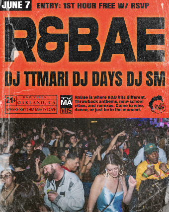 RnBae – R&B, But Make It Club. w/ DJ SM + DJ Days + DJ TTMARI
