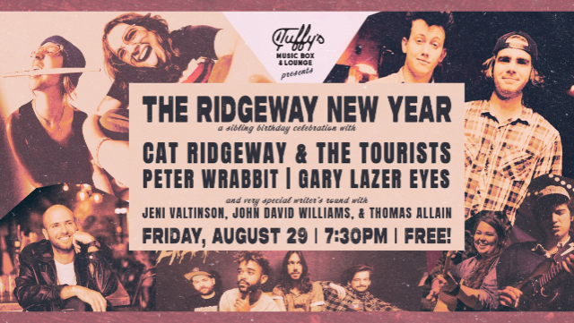 The Ridgeway New Year: A Sibling Birthday Celebration with Cat Ridgeway and the Tourists at Tuffy’s Music Box – Sanford, FL