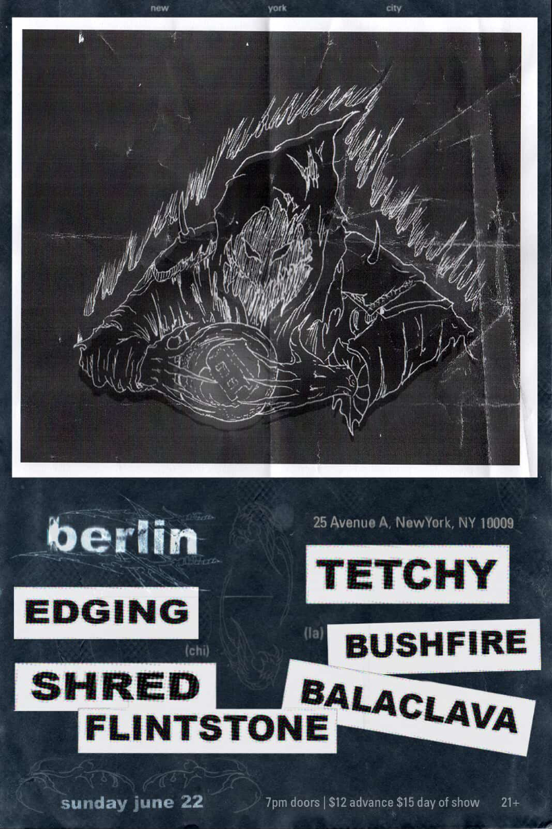 Bushfire | Shred Flinstone | Balaclava | Edging | Tetchy