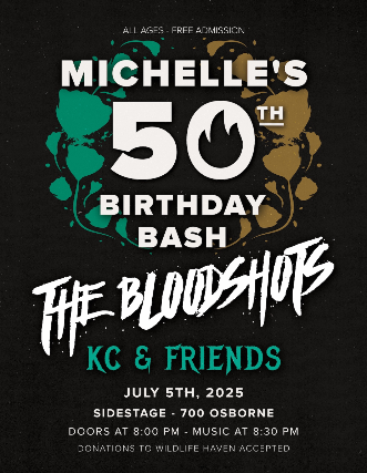 Michelle’s 50th Birthday Bash ft. The Bloodshots at Sidestage – Winnipeg, Canada