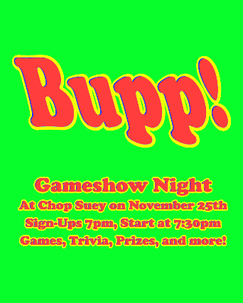 Event Image - Bupp! Gameshow Night!