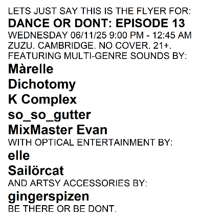 DANCE OR DONT