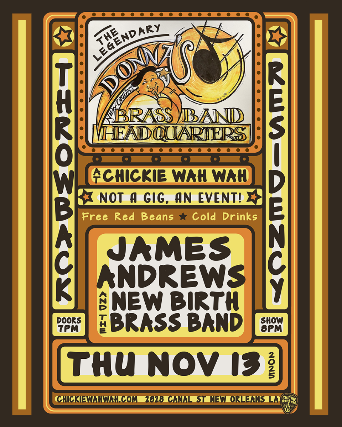 Donna's Bar & Grill Residency ft James Andrews and New Birth Brass Band