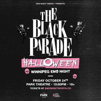 The Black Parade Halloween Emo Night Winnipeg at Park Theatre – Oct 24 2025 at The Park Theatre – Winnipeg, Canada