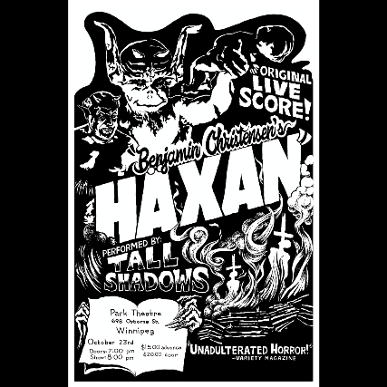Benjamin Christensen’s Häxan w/ Live Score by Tall Shadows at The Park Theatre – Winnipeg, Canada