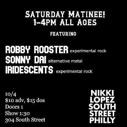 Robby Rooster, Sonny Dai, Iridescents, Youth Death Club Image