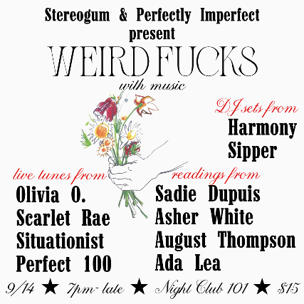 Weird Fucks with Music: Live Music and Readings