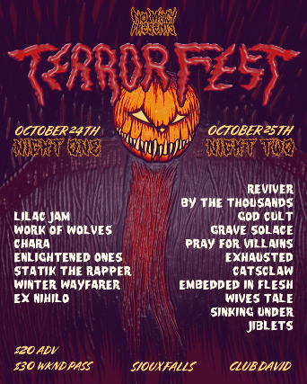 TERROR FEST at Club David – Sioux Falls, SD