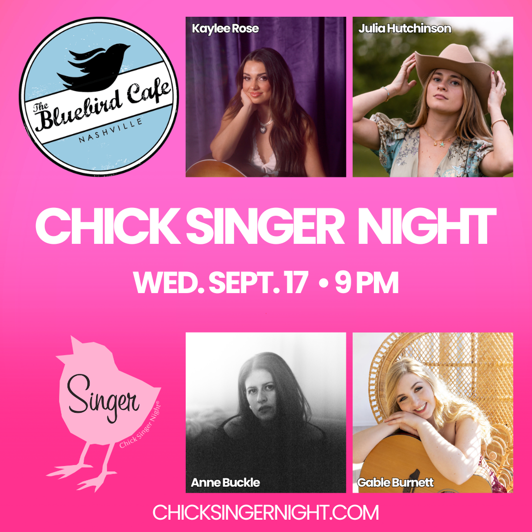 Chick Singer Night featuring Anne Buckle, Gable Burnett, Julia Hutchinson, Jessica Wills Fisher, Kaylee R...