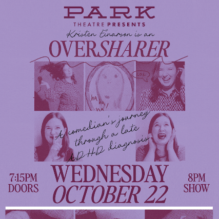 Kristen Einarson is an Oversharer at The Park Theatre – Winnipeg, Canada
