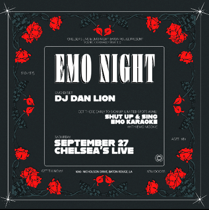 Using concert image Emo Night Baton Rouge concert image