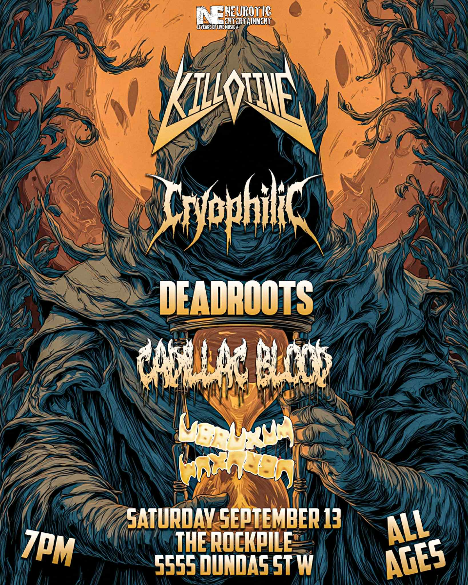 Killotone, Cryophilic, Deadroots, Cadillac Blood, Ubruxum