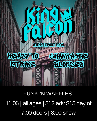 KING FALCON W/S/G CHAMPAGNE BLONDES + READY TO STRIKE