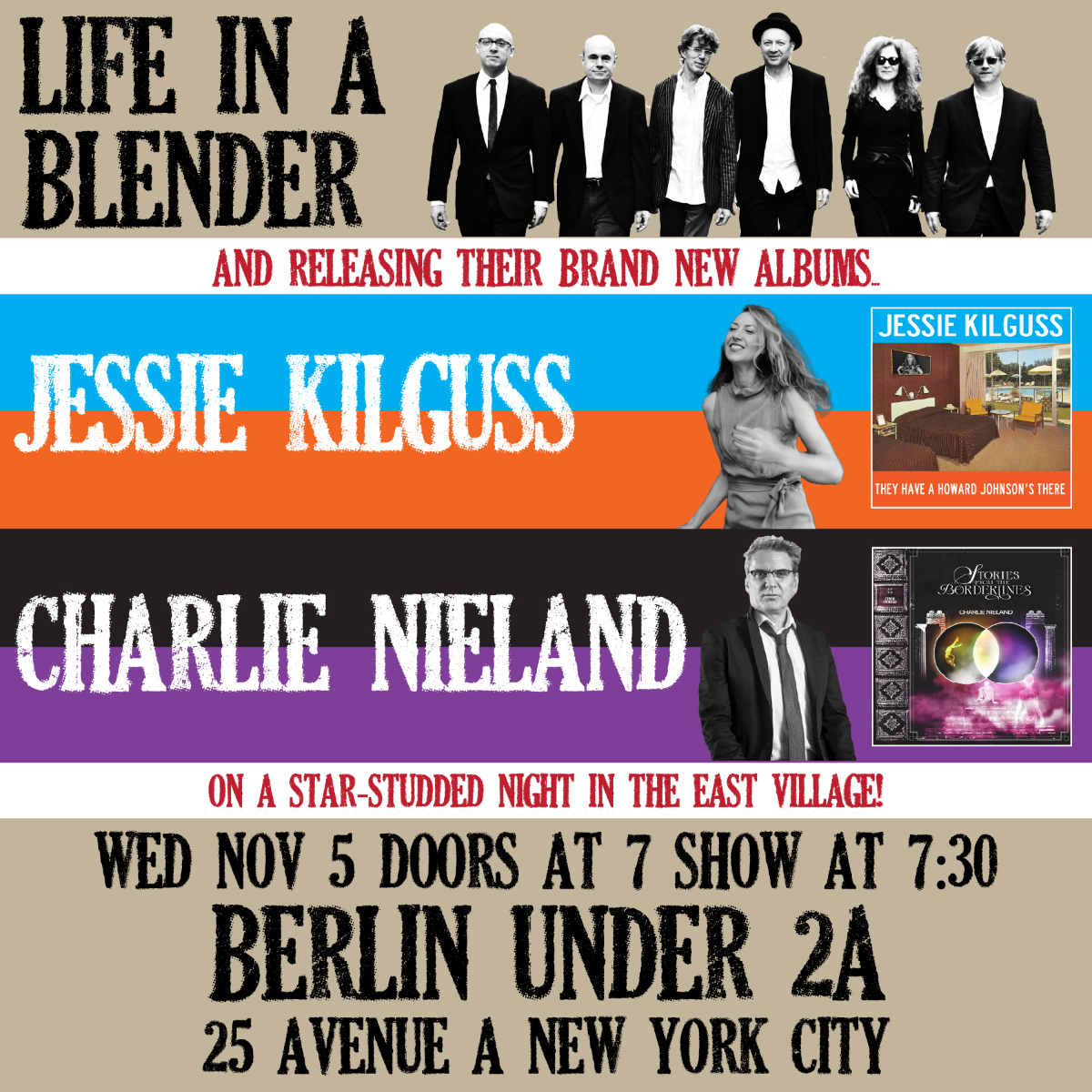 Jessie Kilguss (record release) | Charlie Nieland (record release) | Life in A Blen...