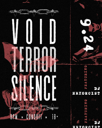 Void. Terror. Silence: A Free Night of Goth and Industrial Music