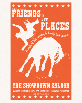 Friends In Low Places: A Night of 90s Country & Honky Tonk Music