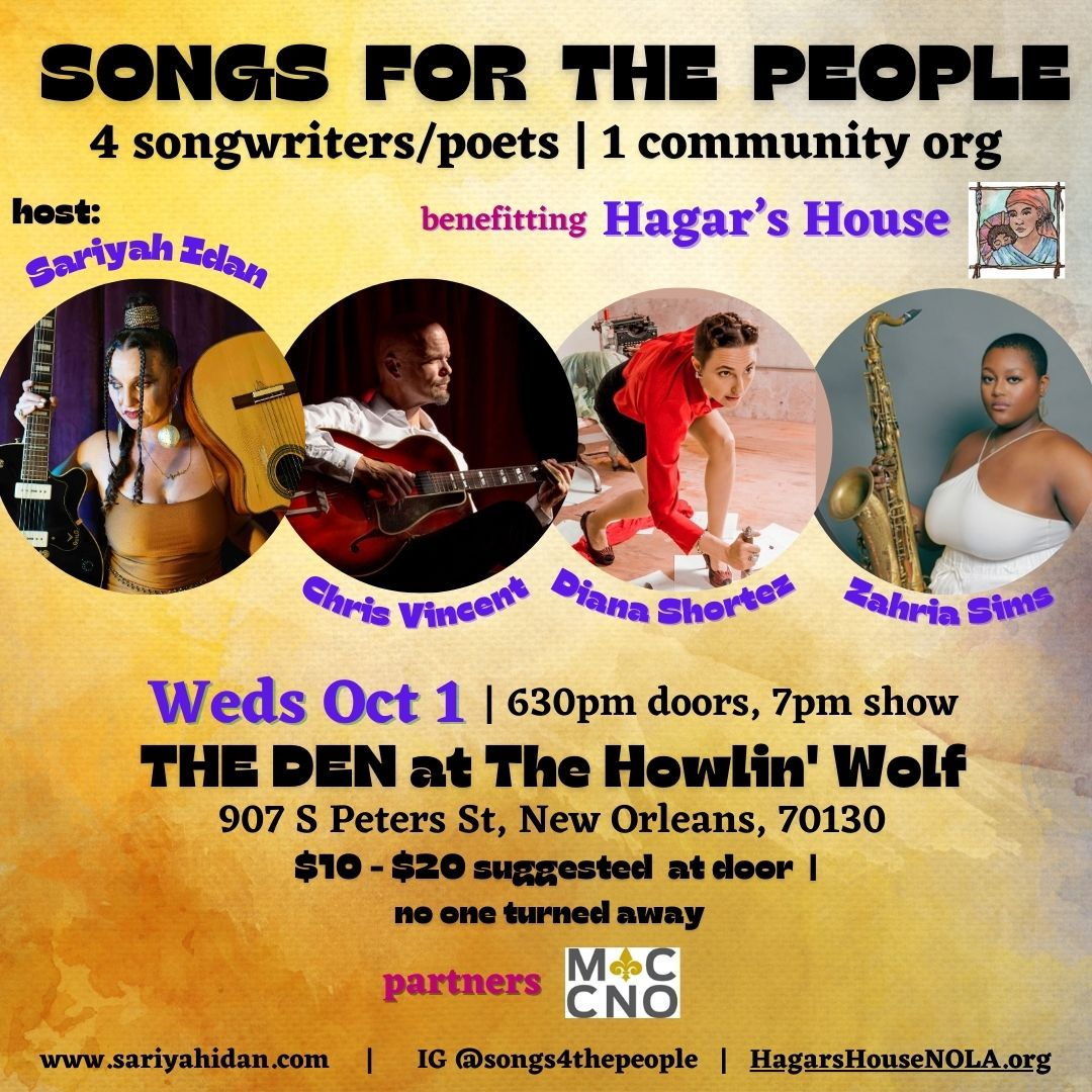 Songs For The People w/ Sariyah Idan