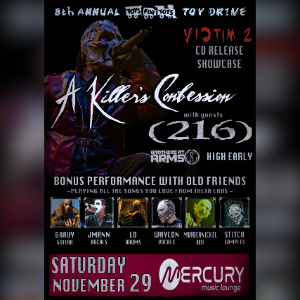 A Killers Confession – Victim 2 CD Release Showcase at The Mercury Music Lounge – Lakewood, OH