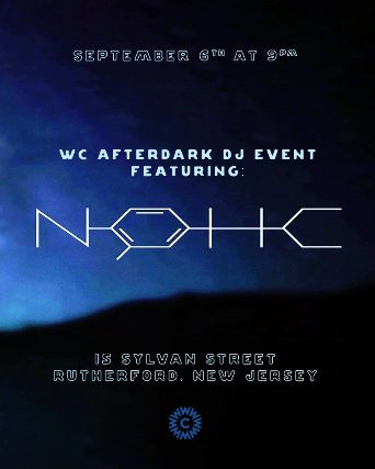 WC AFTERDARK DJ EVENT: NOHC at Williams Center – Black Box – Rutherford – Rutherford, NJ
