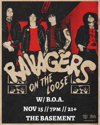 Ravagers w/ B.O.A. at The Basement – Nashville, TN