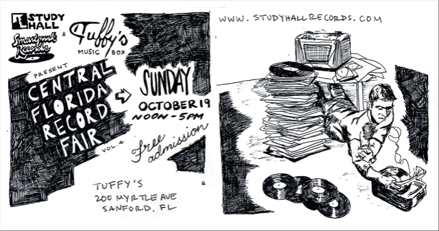 Study Hall and Smartpunk Presents: Central Florida Record Fair at Tuffy’s Music Box – Sanford, FL