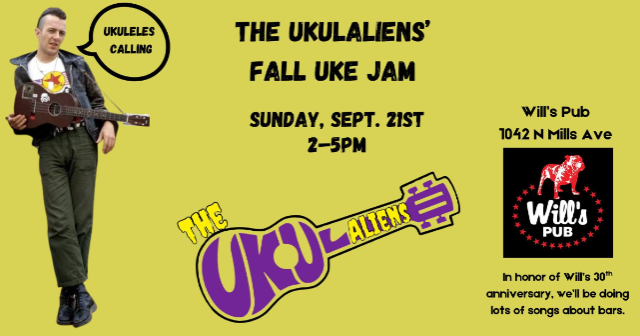 The Ukulaliens Fall Uke Jam at Will’s Pub – Orlando, FL
